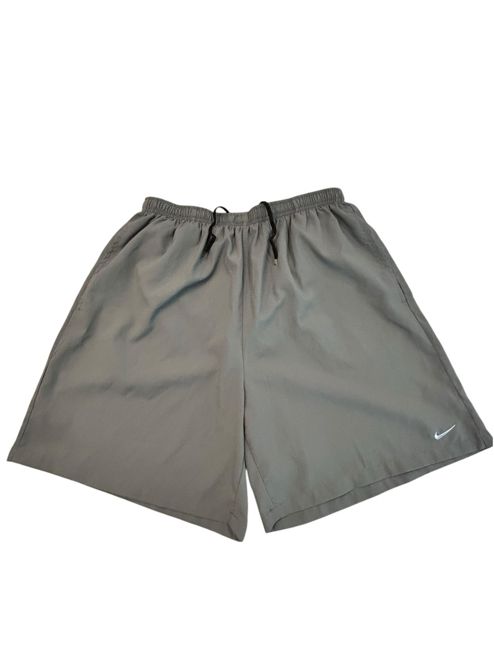 Nike Dri Fit Brief-Lined Men's Grey Performance Running Training Shorts XL